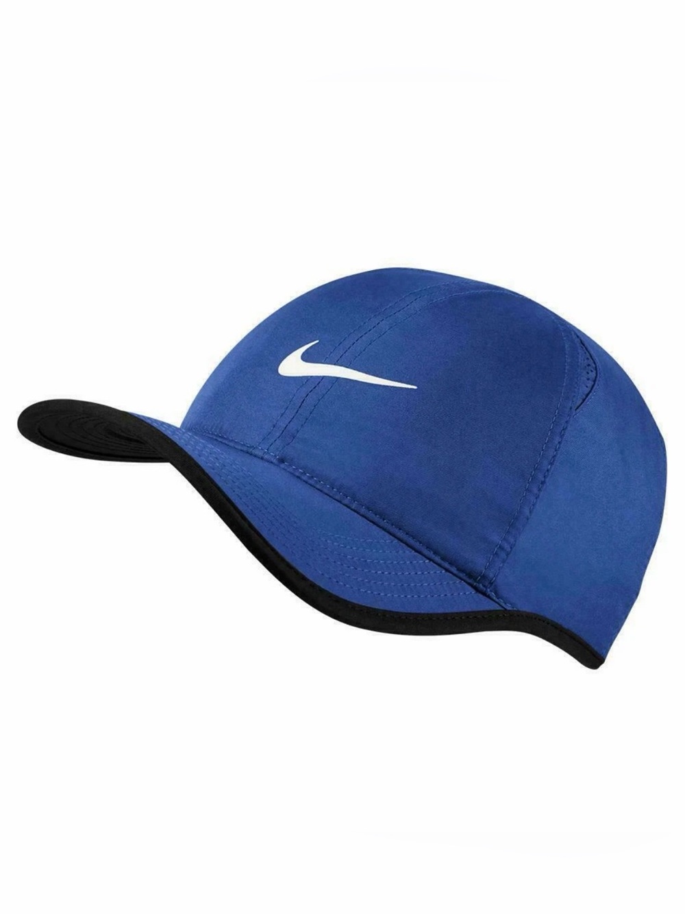 NEW NIKE Adult FEATHERLIGHT DRI-FIT Tennis/Golf Hat-Blue/Black 679421-480